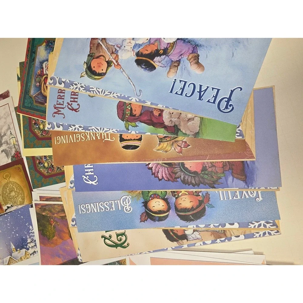 Lot‎ C Christmas Holiday Fall Greeting Cards